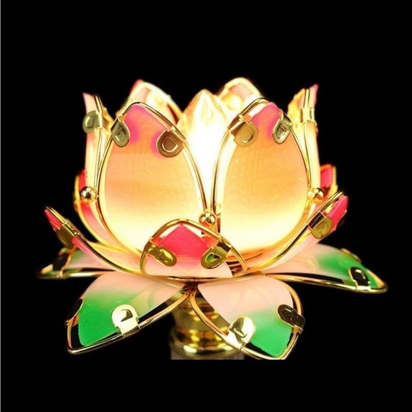 1 Mascot Desktop Decoration Lamps 莲花灯佛供灯 - Picture 4 of 13